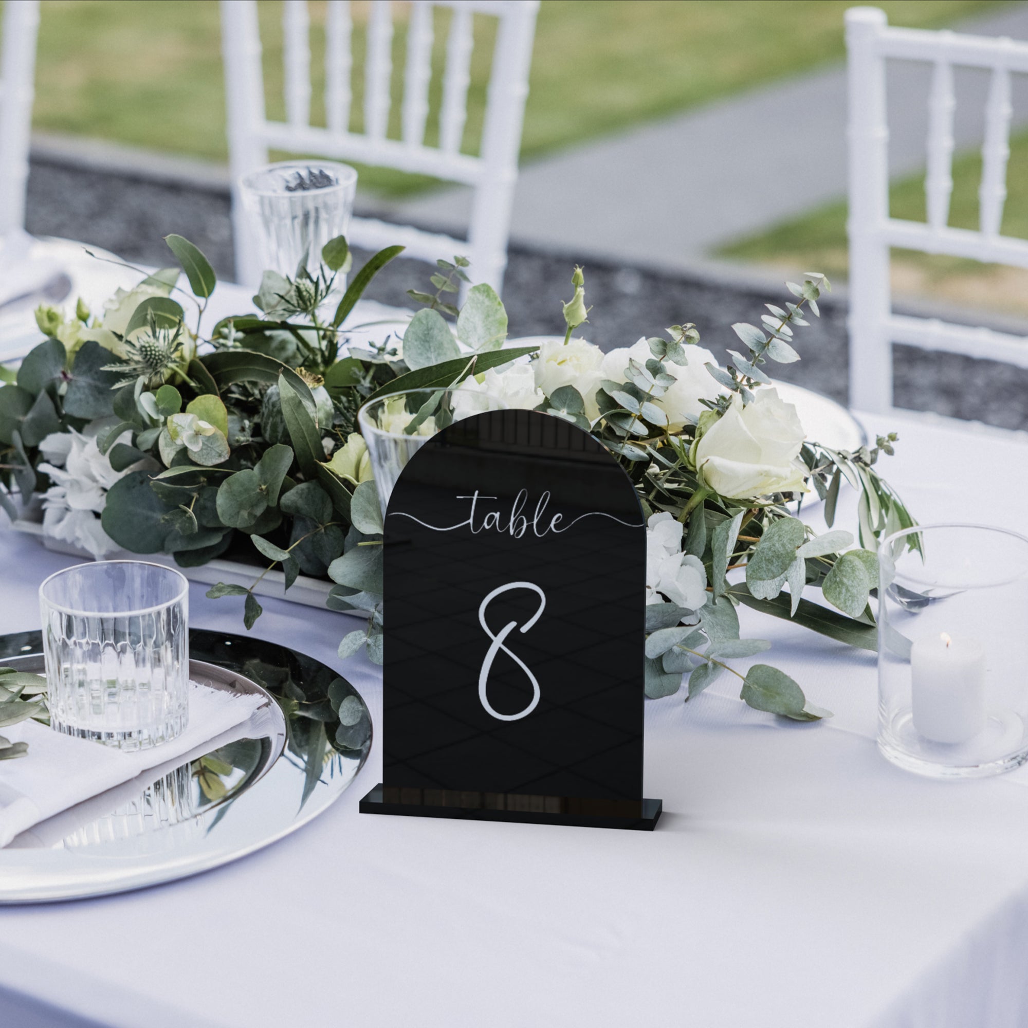 Acrylic Table Numbers for Weddings & Events | Modern Table Decor – Lignous