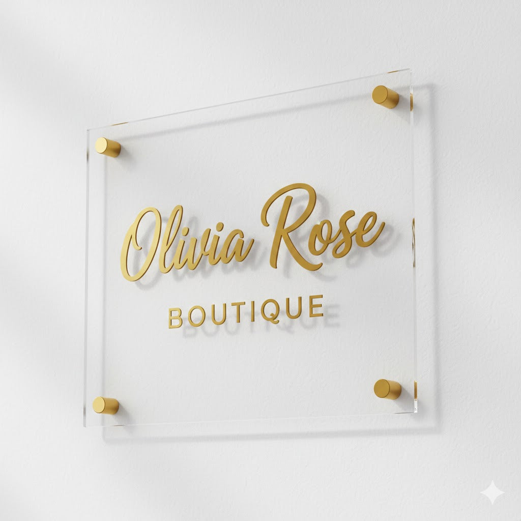 Custom Business Logo Signs | Acrylic & Wood Wall Logos