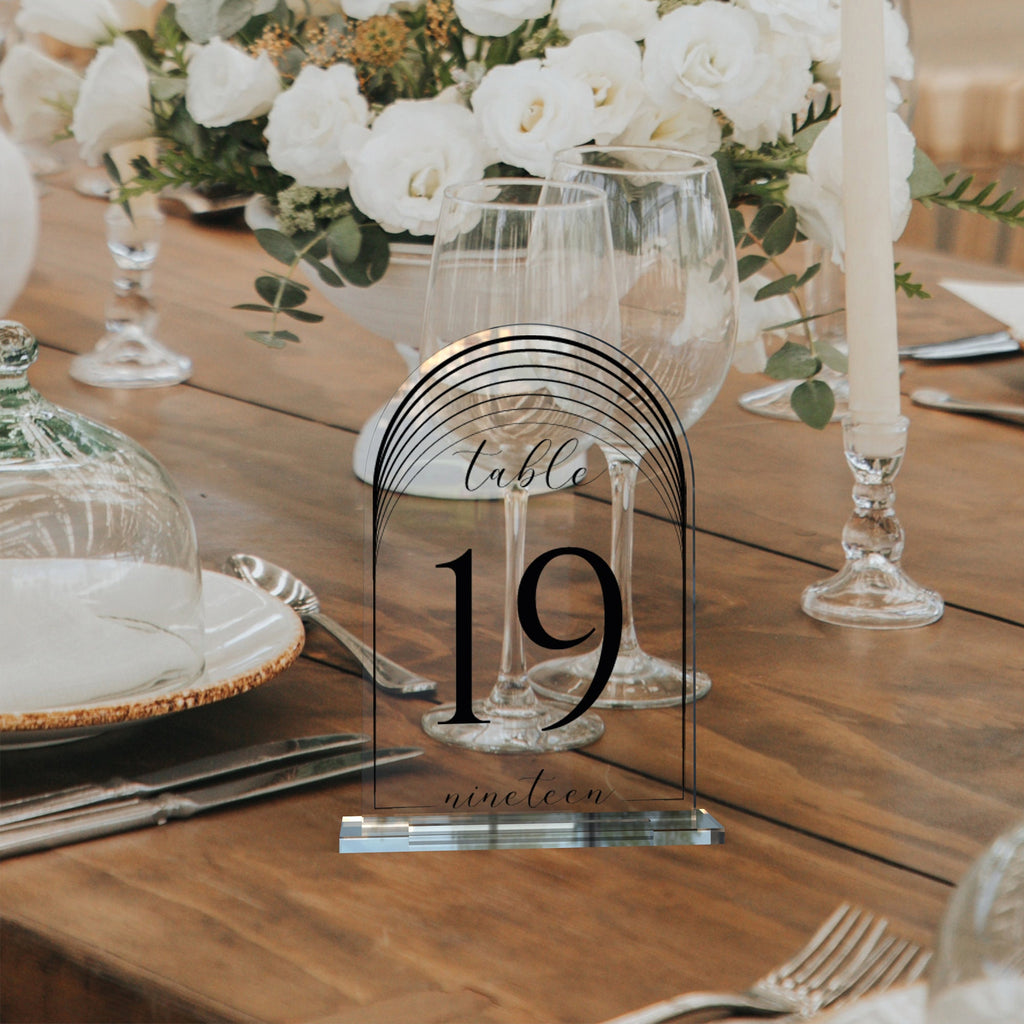 Acrylic Table Numbers – Wedding & Event Table Numbers