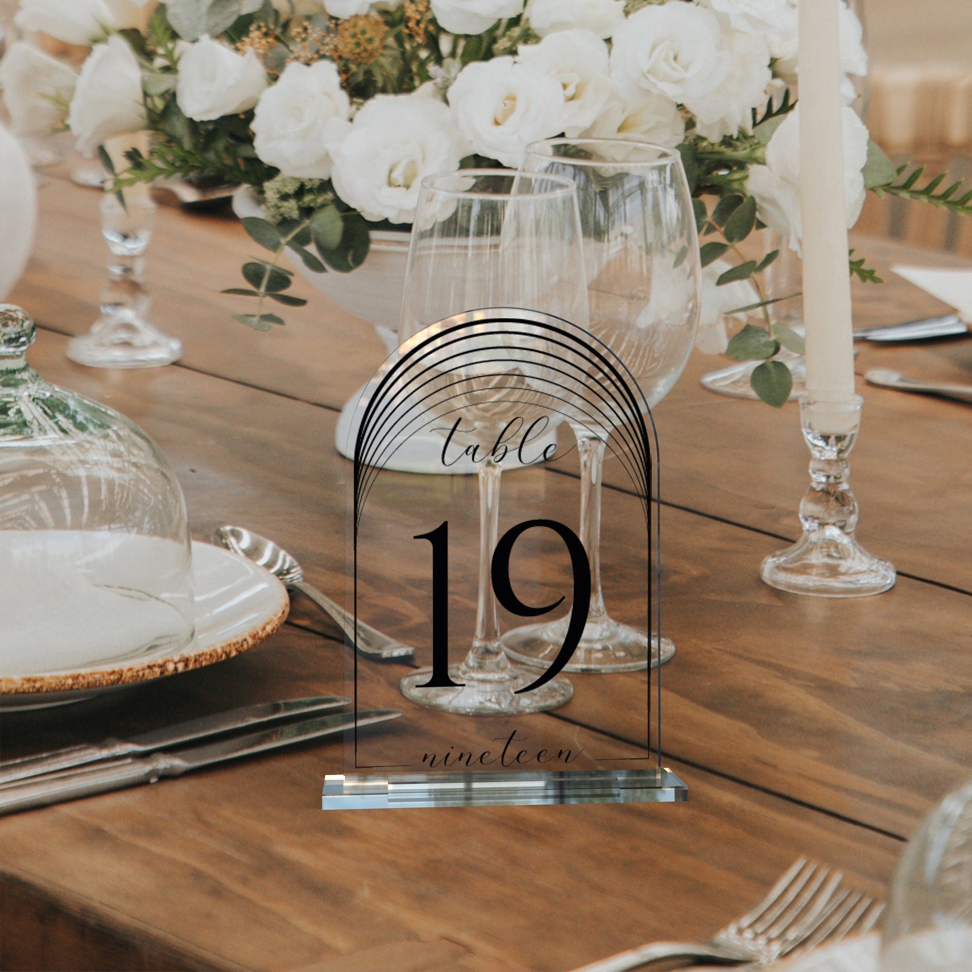 Acrylic Table Numbers – Wedding & Event Table Numbers