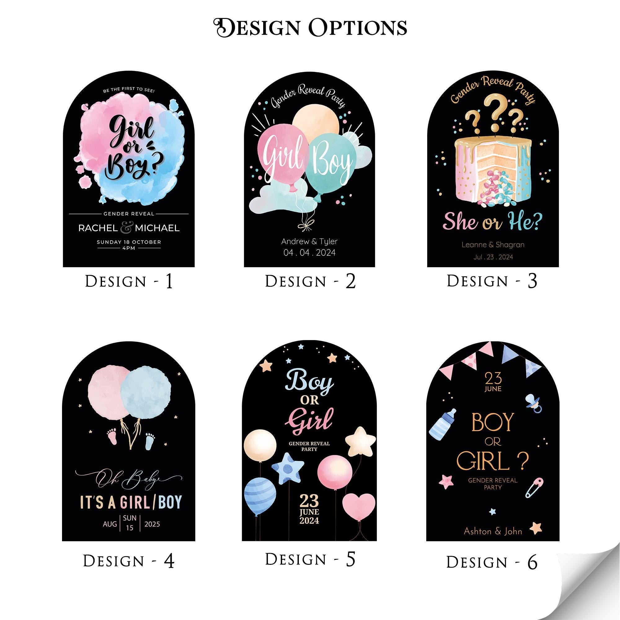 Acrylic Gender Reveal Welcome Sign – Personalized Gender Reveal Sign