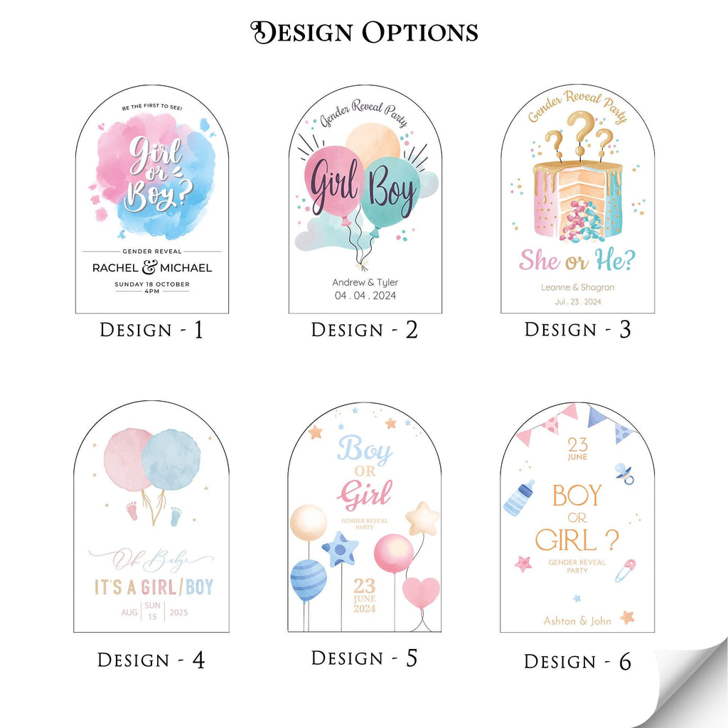 Acrylic Gender Reveal Welcome Sign – Personalized Gender Reveal Sign