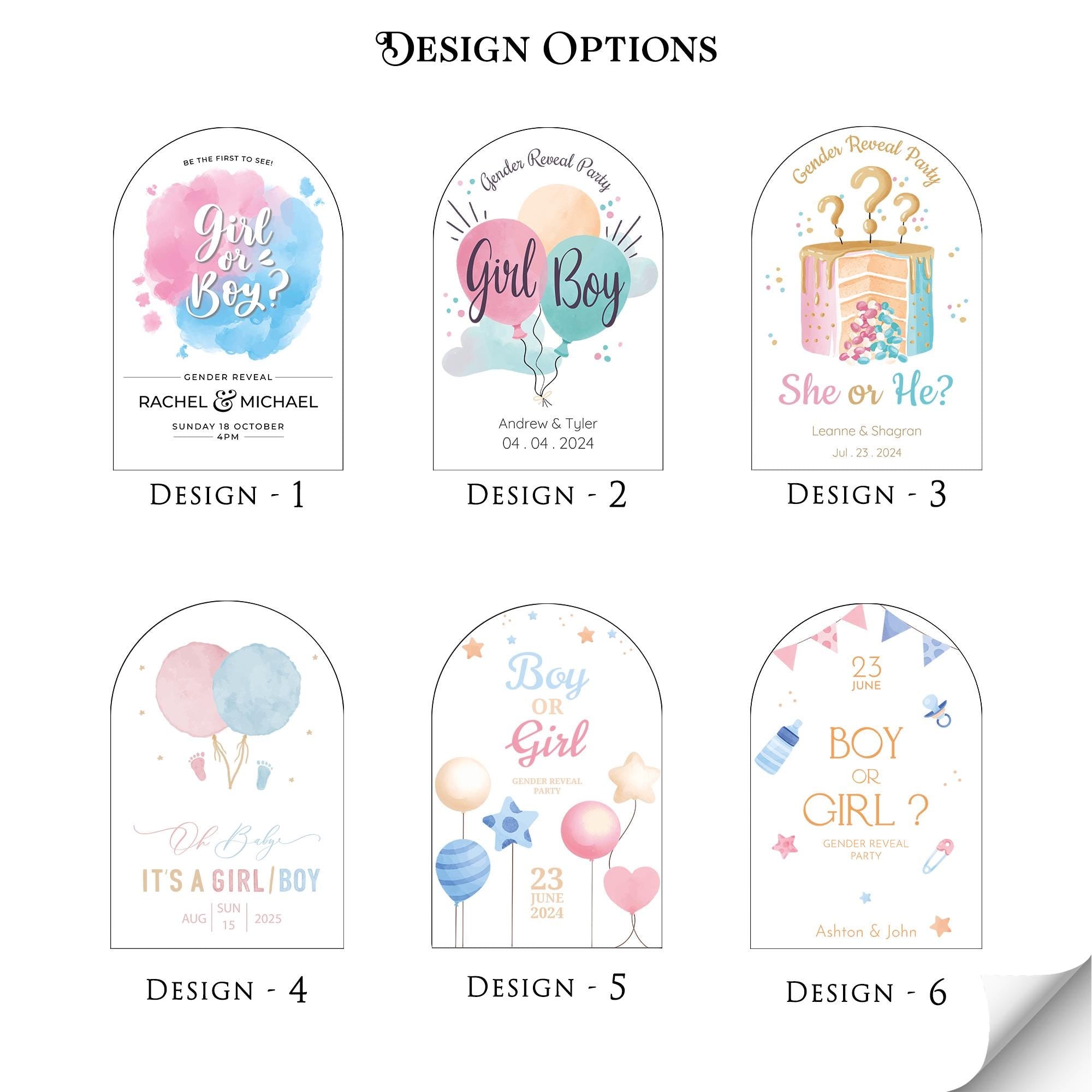 Acrylic Gender Reveal Welcome Sign – Personalized Gender Reveal Sign