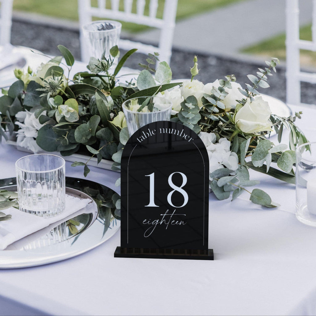 Acrylic Table Numbers – Wedding & Event Table Numbers