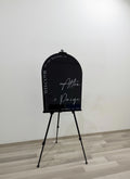 Metal Easel Stand: Foldable Table Top Sign Holder