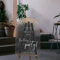 Custom Acrylic Birthday Welcome Sign | Personalized Party Decor