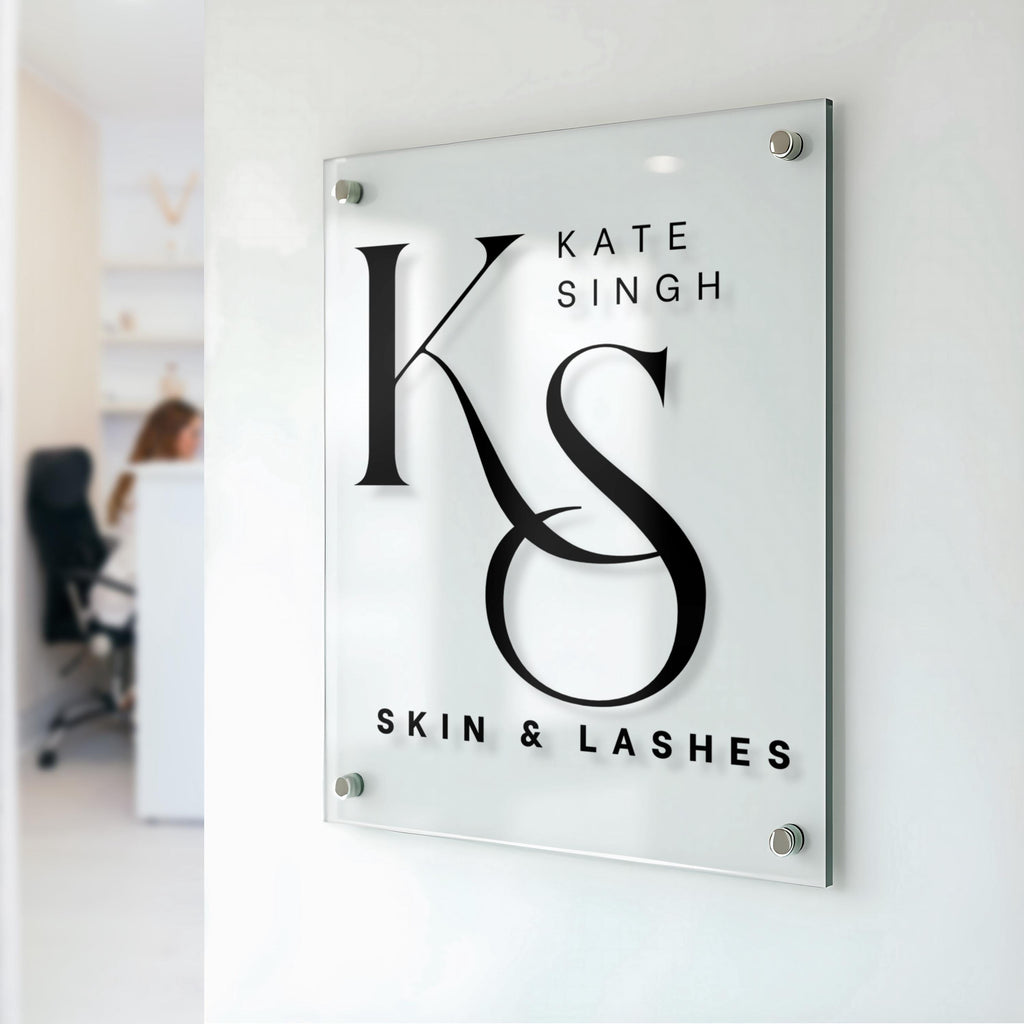 Custom Acrylic Business Logo Sign | UV Printed Office & Wall Logo