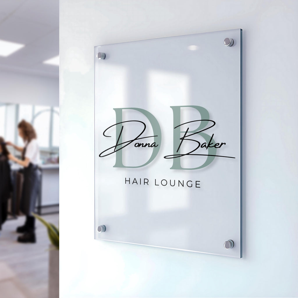 Custom Acrylic Business Logo Sign | UV Printed Office & Wall Logo