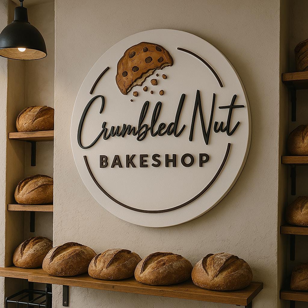 Round 3D Business Logo Sign – Custom Acrylic Wall Logo